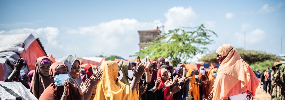 A group of women in Marka, Lower Shabelle, Somalia. Photo: IOM/Rikka Tupaz 2021